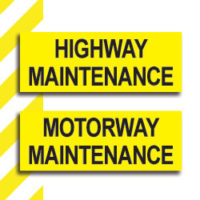 Autocollants Chevron Pour Véhicules D'entretien Routier - Dimensions 620x150 Mm - Lot De 2 - Conforme Chapitre 8 (UK)